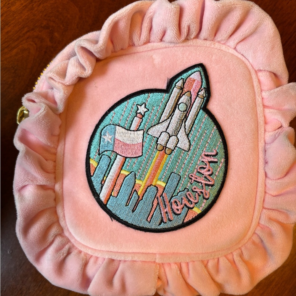 Stoney Clover Lane Pouch With Houston Patch